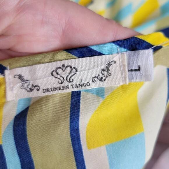 Geometric Print Mini Dress - Multicolor - Picture 6 of 6